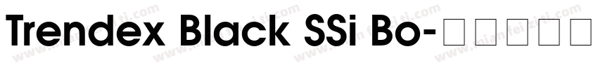 Trendex Black SSi Bo字体转换